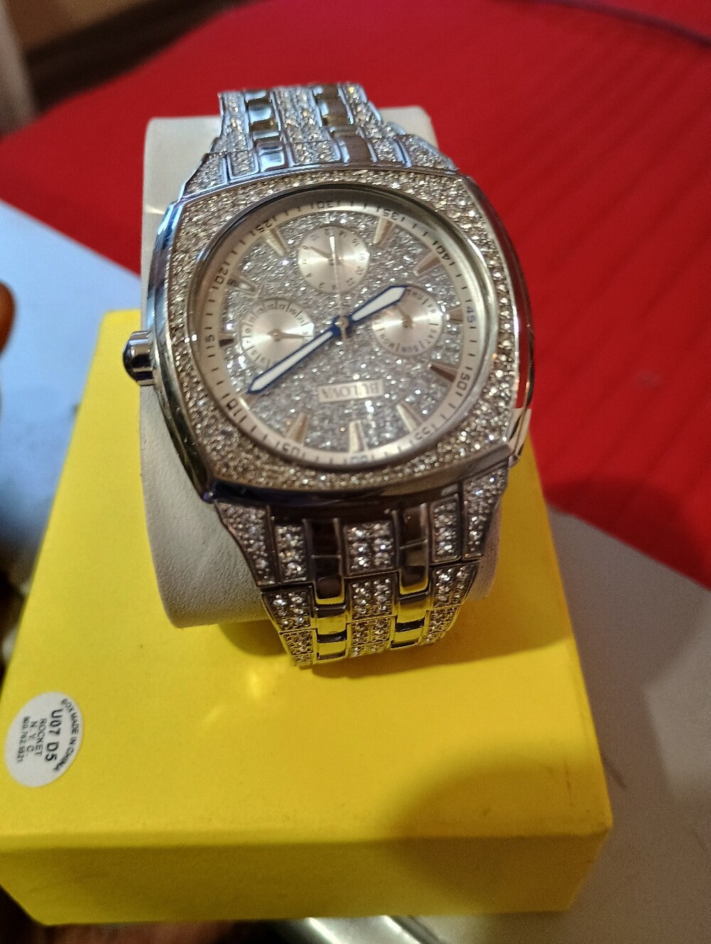 Silver Crystal Men's Watch -